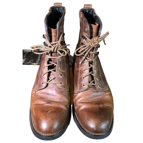 Ariat Heritage Lacer Western Roper Boots  Leather mens Size 6B 33525 - Picture 2 of 14